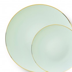 Classic - 32pc Set De Table Luxe Turquoise/Or