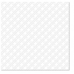 20 Serviettes Inspiration Modern Blanc - 33x33cm 3 plis