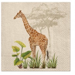 20 Serviettes we care girafe - 33x33cm 3 plis